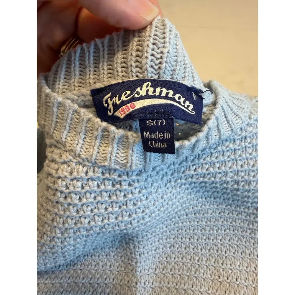 Freshman 1996 Nordstrom Knit Crochet 2 piece skirt and top set girls size S (7)